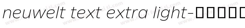 neuwelt text extra light字体转换